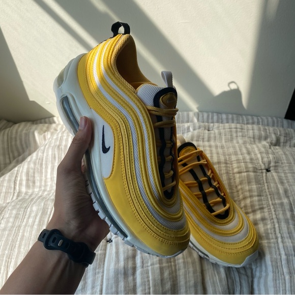 Nike Air Max 97 - Topaz Gold / White “Taxi” - Picture 1 of 5